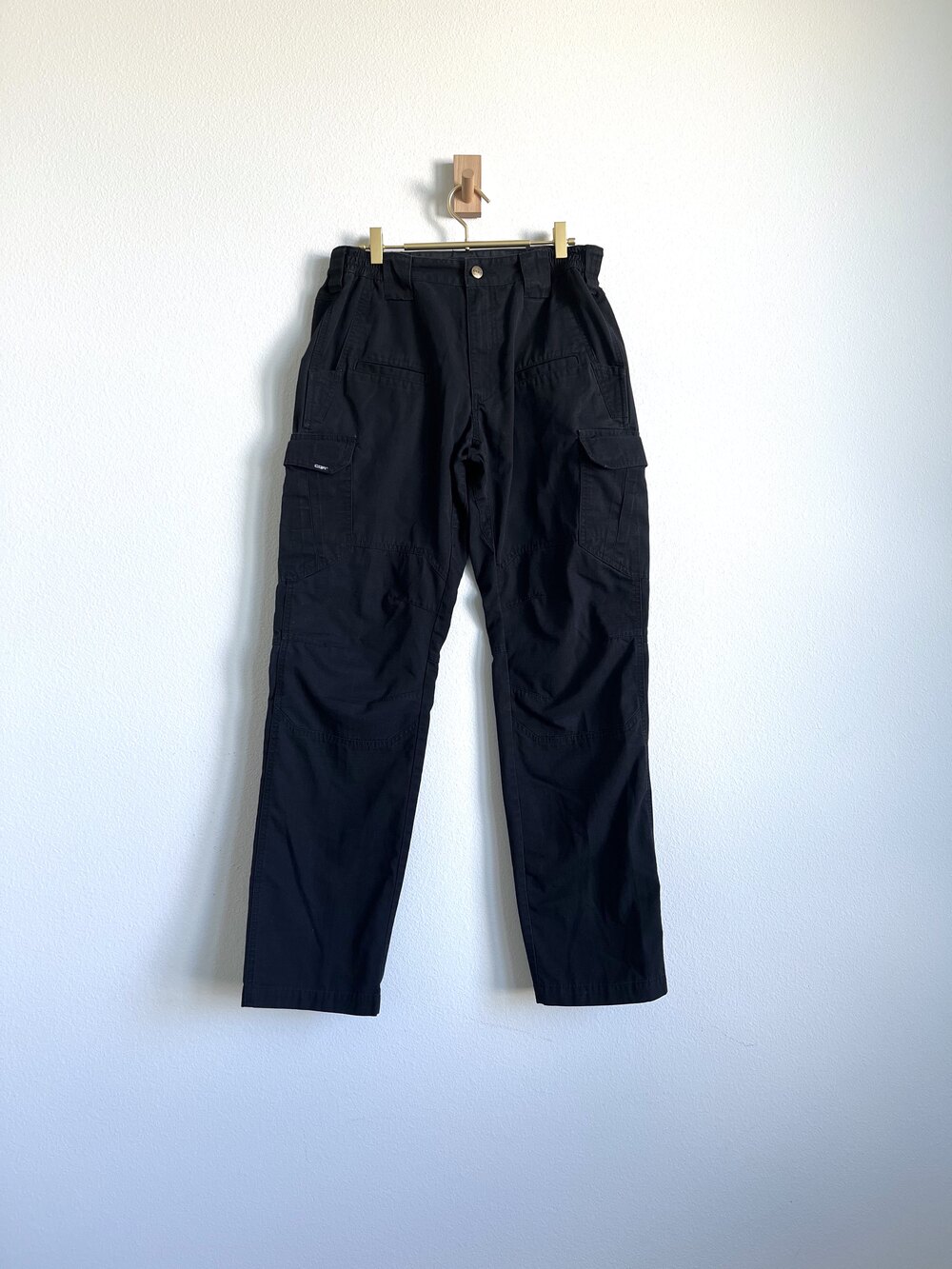 CQR Tactical Cargo Pants Black Ripstop Military Gorpocore Utility - Mens 32x34